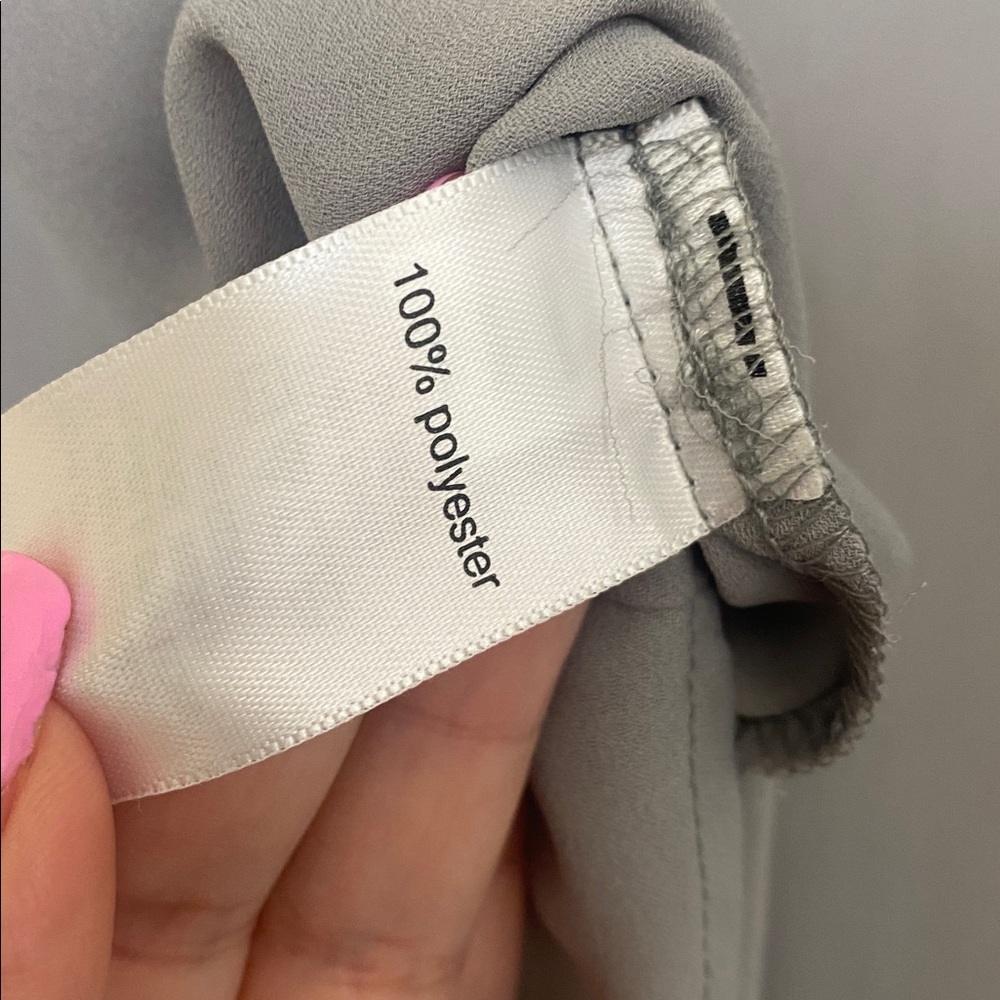 Maurices Gray Blouse with Zipper Accent - Picture 4 of 5